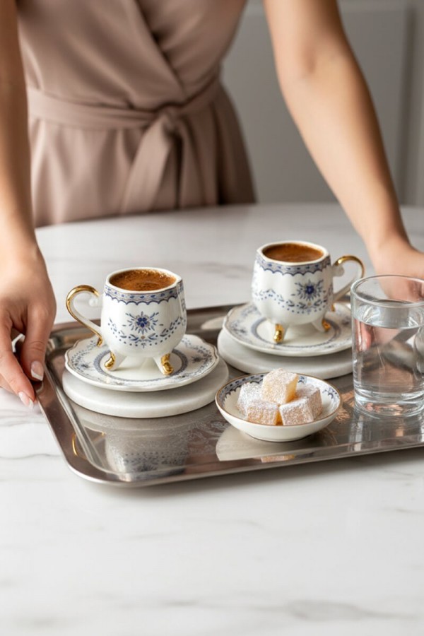 Mitra Porselen 6'lı Kahve Fincan Takımı CMR-2024322-6