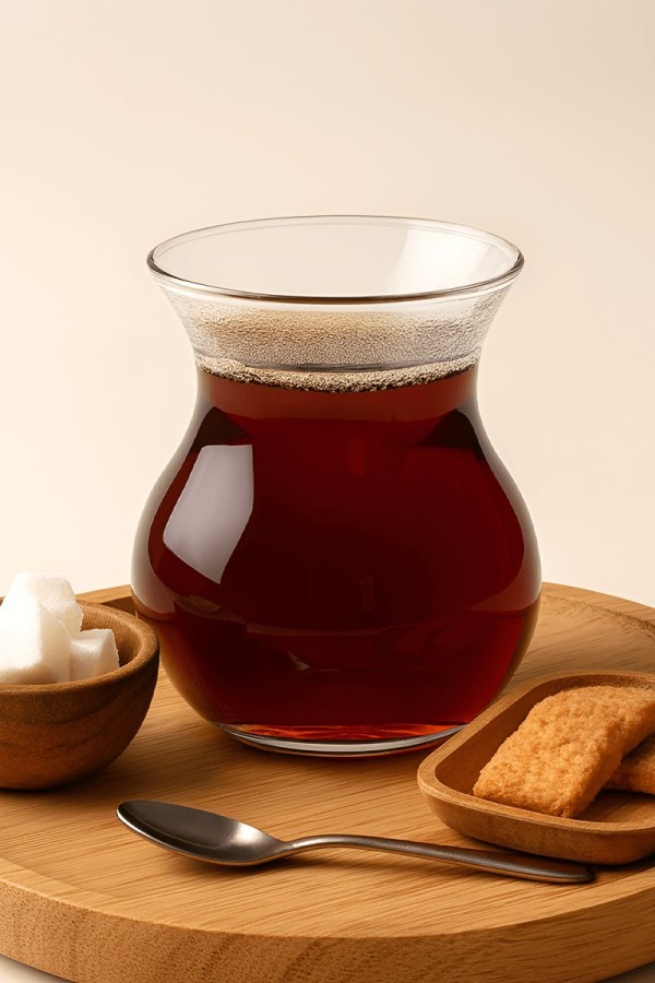 Lavin 6'lı Keyfi Ala Borosilikat Çay Bardağı Seti