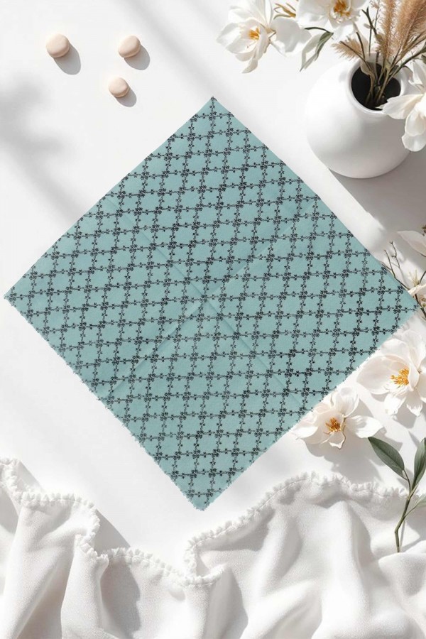 Desenli Flamlı Eşarp 6401-5