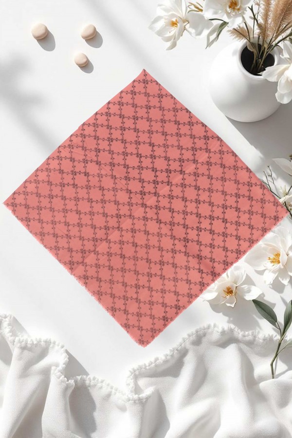 Desenli Flamlı Eşarp 6401-8