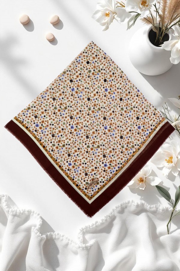 Sinem Desenli Flamlı Eşarp 6505