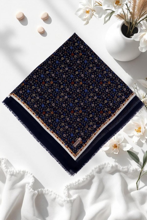 Sinem Desenli Flamlı Eşarp 6505-1