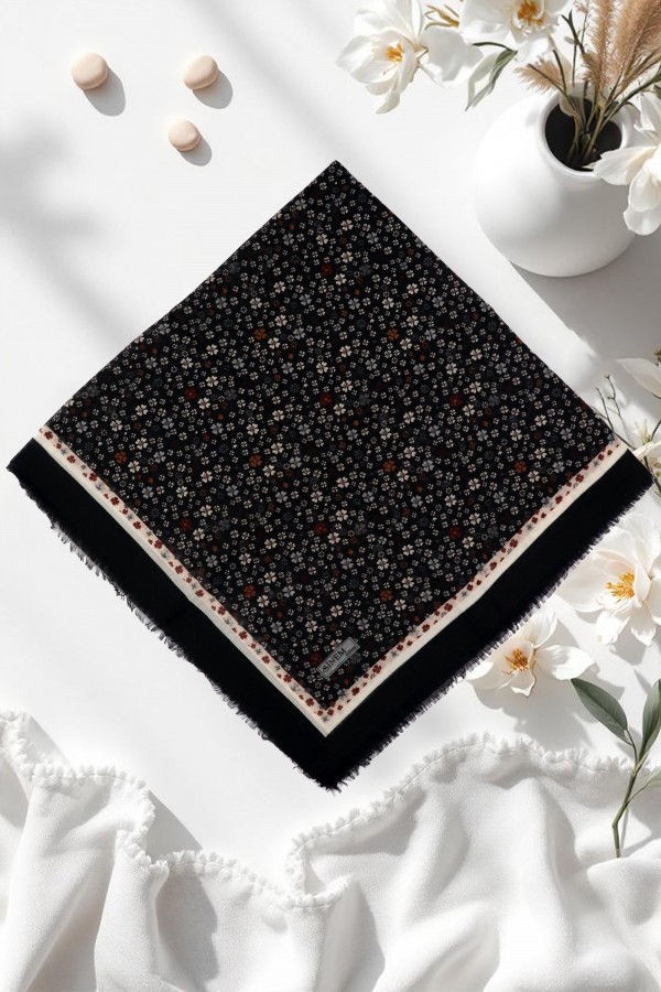 Sinem Desenli Flamlı Eşarp 6505-10