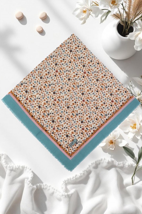 Sinem Desenli Flamlı Eşarp 6505-12