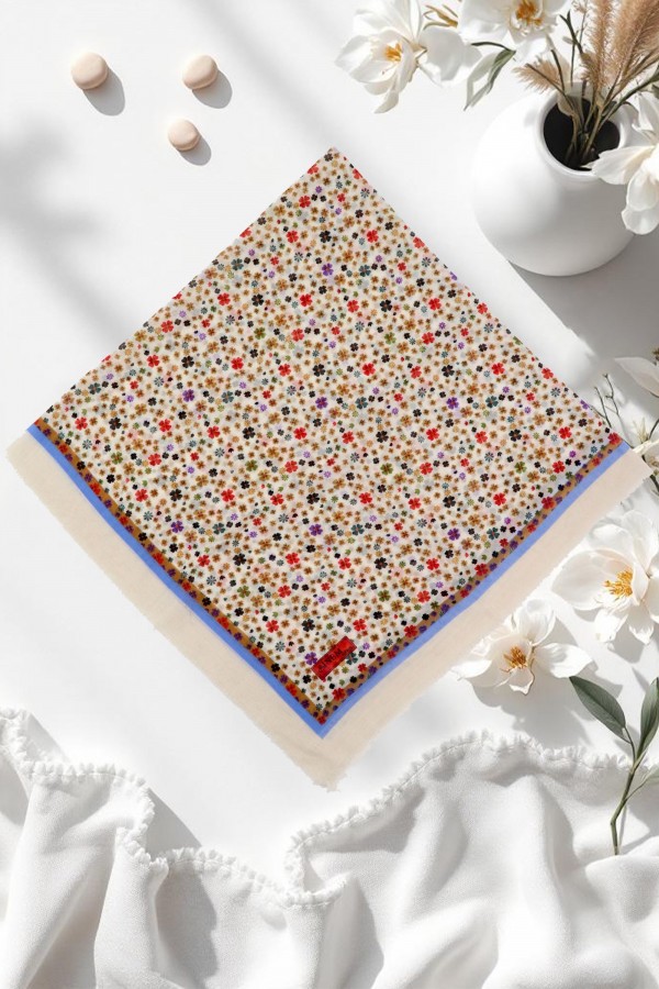 Sinem Desenli Flamlı Eşarp 6505-3