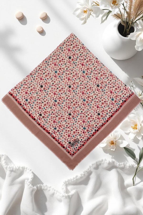 Sinem Desenli Flamlı Eşarp 6505-5