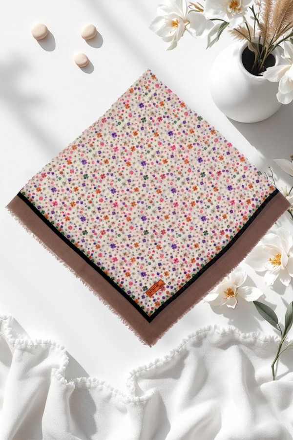 Sinem Desenli Flamlı Eşarp 6505-7