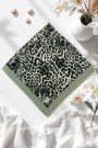 Viessa Leopar Desenli Flamlı Eşarp 6506-16
