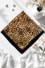 Viessa Leopar Desenli Flamlı Eşarp 6506-2