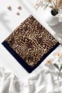 Viessa Leopar Desenli Flamlı Eşarp 6506-3