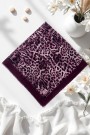 Viessa Leopar Desenli Flamlı Eşarp 6506-5