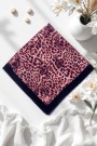 Viessa Leopar Desenli Flamlı Eşarp 6506-7