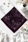 Viessa Zebra Desenli Flamlı Eşarp 6507-2