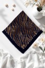 Viessa Zebra Desenli Flamlı Eşarp 6507-4