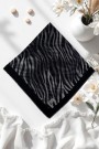 Viessa Zebra Desenli Flamlı Eşarp 6507-9