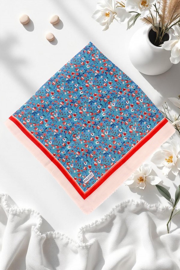 Desenli Flamlı Eşarp  6508-1