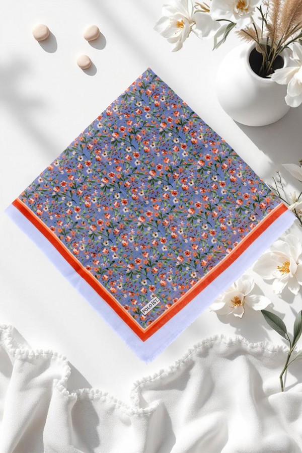 Desenli Flamlı Eşarp  6508-3