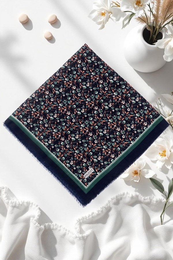 Desenli Flamlı Eşarp  6508-9