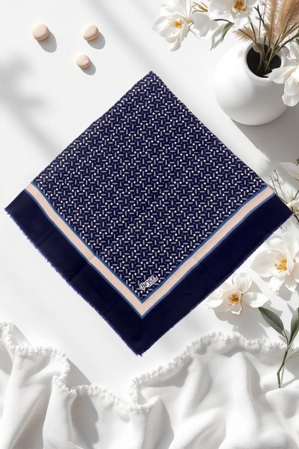 Desenli Flamlı Eşarp  6510-11