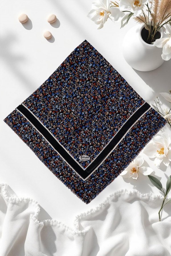 Desenli Flamlı Eşarp  6511-12