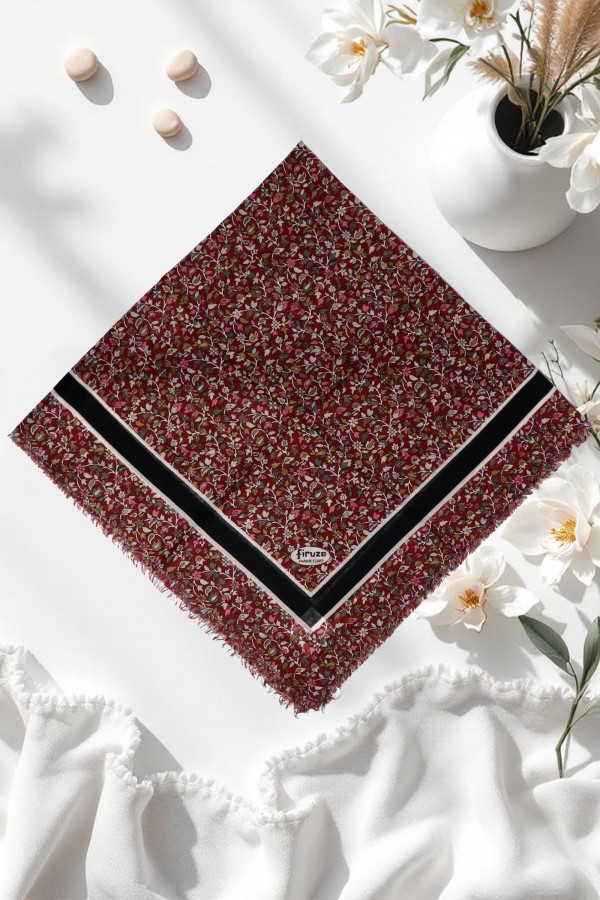 Desenli Flamlı Eşarp  6511-5