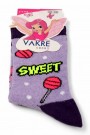 Vakre Kız Çocuk Çorap (3-4 Yaş) 9602-17