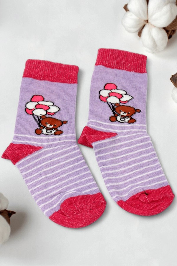 Vakre Kız Çocuk Çorap (3-4 Yaş) 9602-7