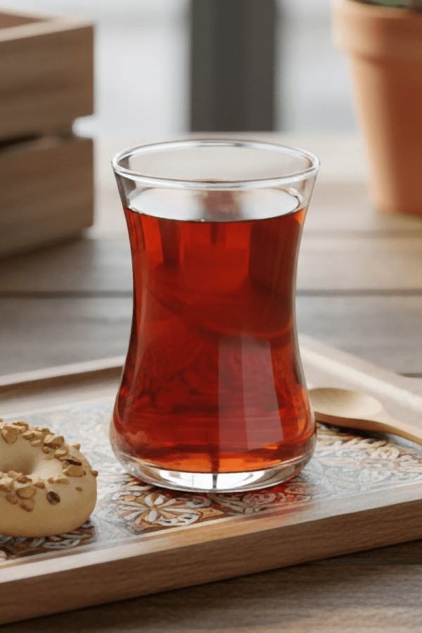 Lav Duru 6'lı Çay Bardağı