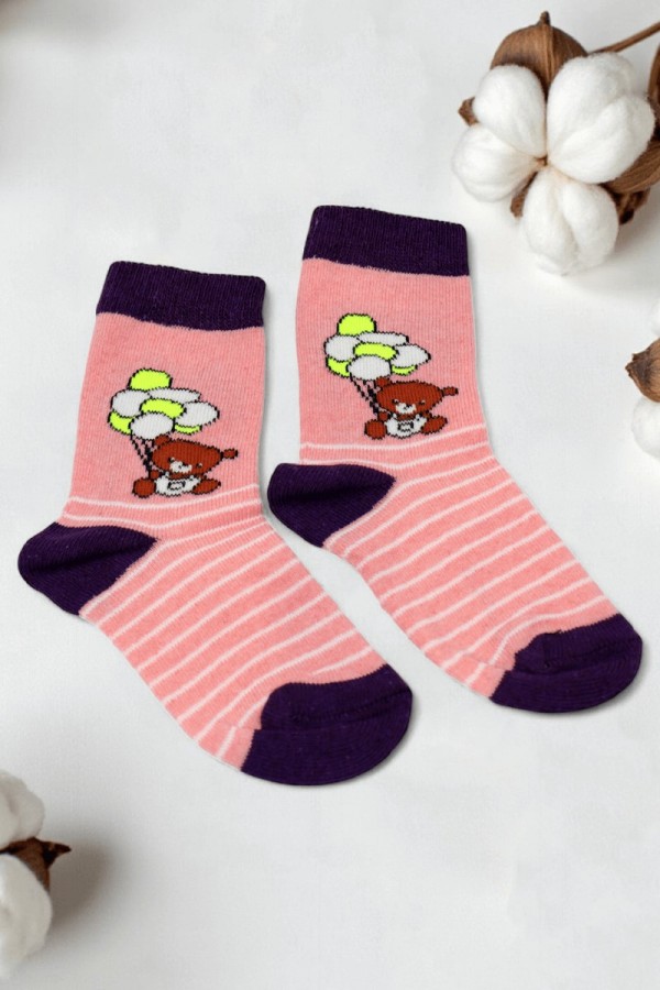 Vakre Kız Çocuk Çorap (3-4 Yaş) 9602-8