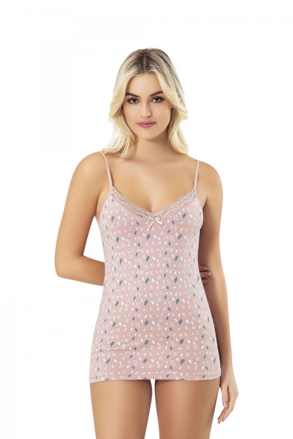 Kota 6134 Baskılı İp Askılı Kadın Atlet 8619-2