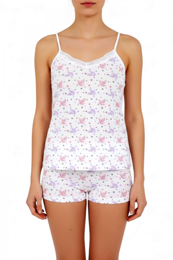 Kota 6302 Kadın Baskılı Şortlu Takım 8609-10