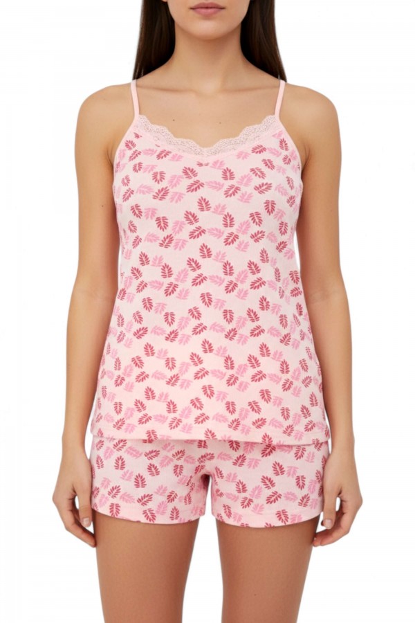 Kota 6302 Kadın Baskılı Şortlu Takım 8609-2