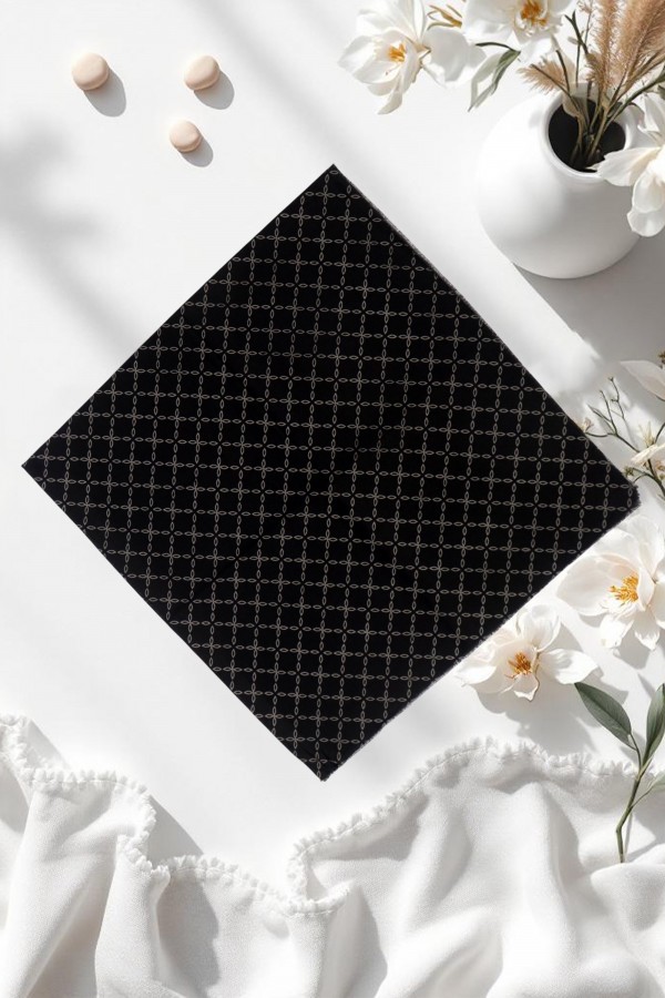 Desenli Flamlı Eşarp 6400-15