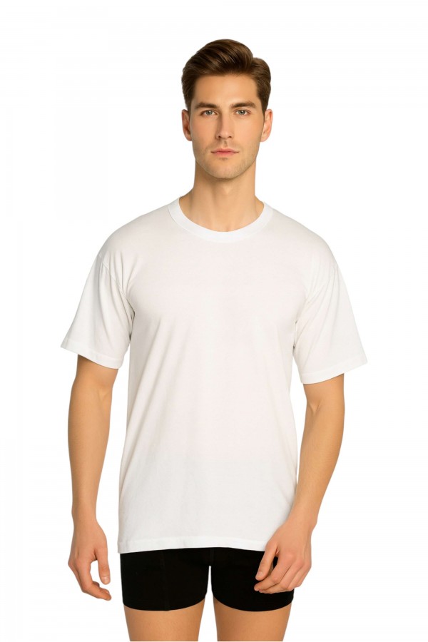 Seher Yıldızı 0003 Erkek Penye Sıfır Yaka Atlet 8719-1