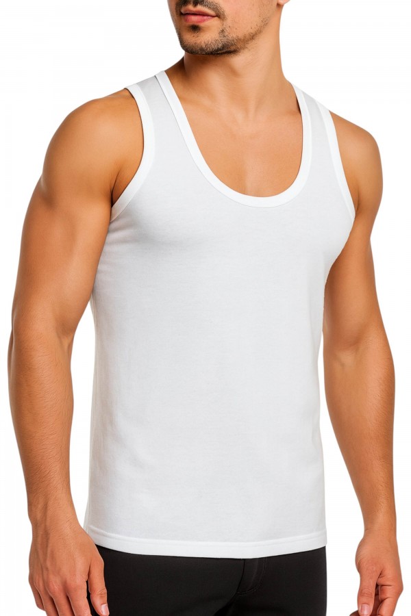 Mevsim 34305 Renkli Erkek Atlet  8720-1