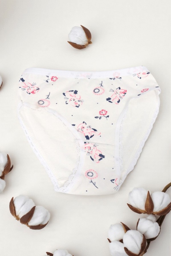 Miss Eftelya Desenli Kız Slip Külot 8801-34