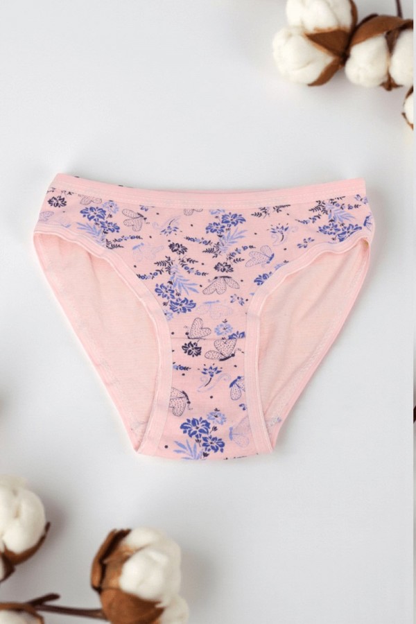 Miss Eftelya Desenli Kız Slip Külot 8801-2