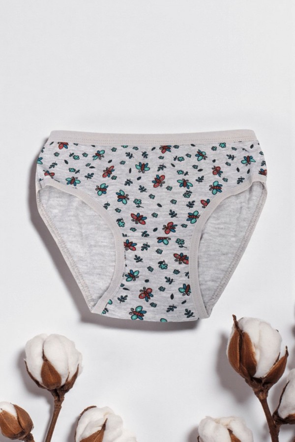 Dondeza Desenli Kız Slip Külot 8801-8