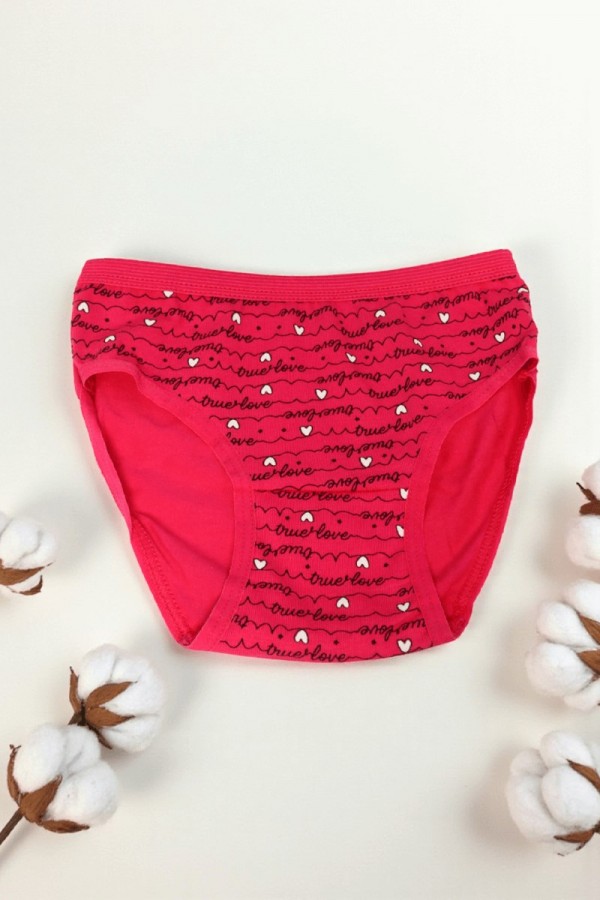 Dondeza Desenli Kız Slip Külot 8801-7
