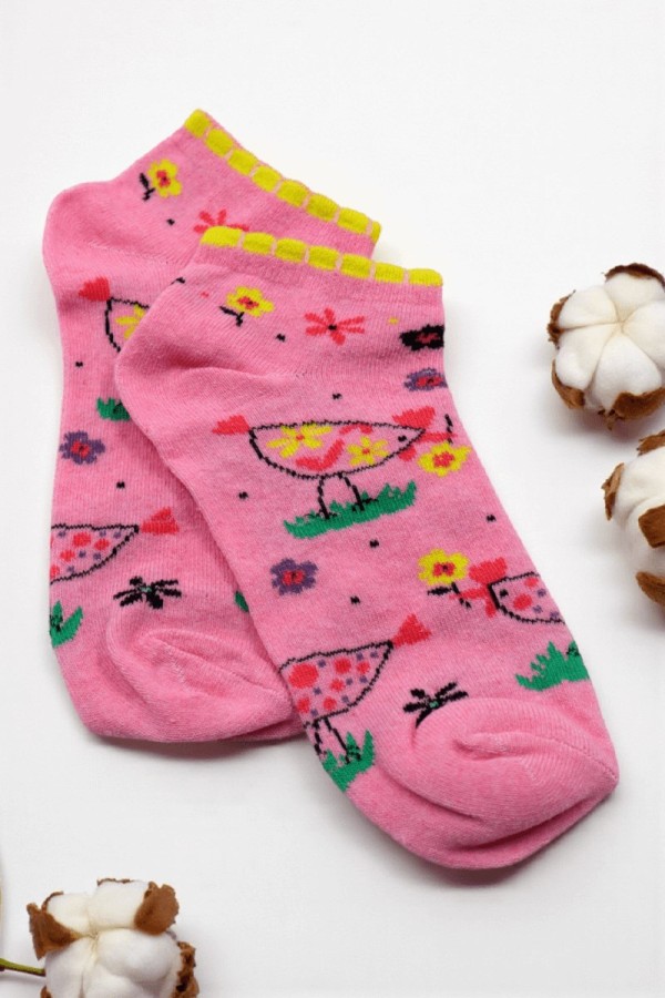 Vakre Socks Kadın Patik Çorap (36-40) 9004-3