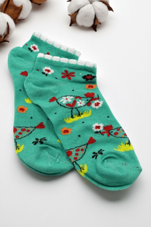 Vakre Socks Kadın Patik Çorap (36-40) 9004-4