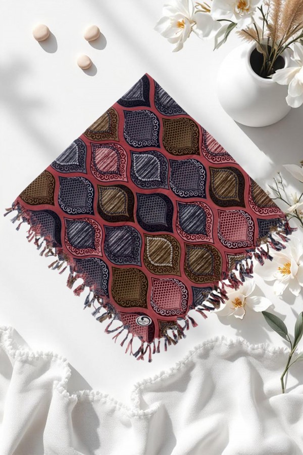 Boncuklu Desenli Yazma 6600