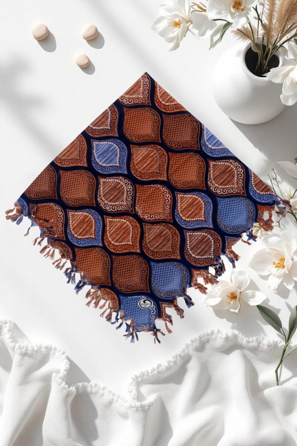 Boncuklu Desenli Yazma 6600-11