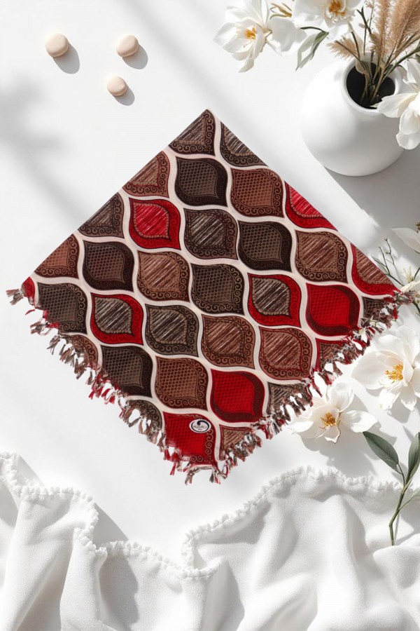 Boncuklu Desenli Yazma 6600-13