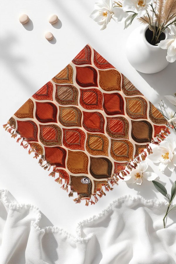 Boncuklu Desenli Yazma 6600-6