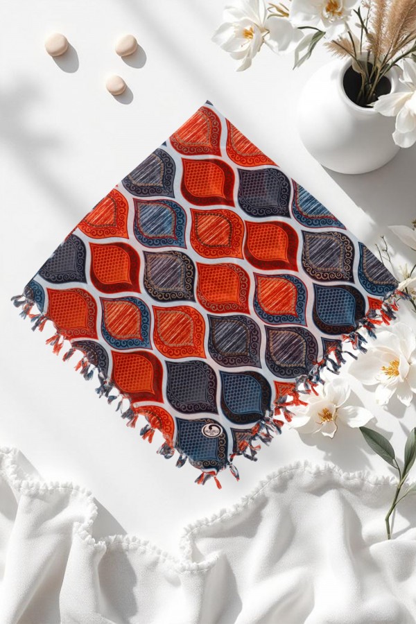 Boncuklu Desenli Yazma 6600-7