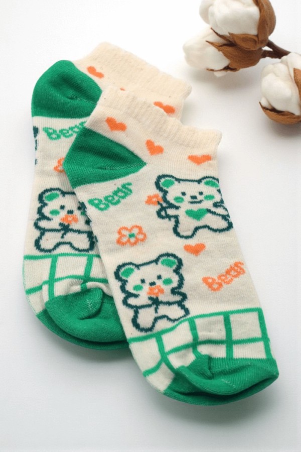 Vakre Socks Kadın Patik Çorap (36-40) 9005-1