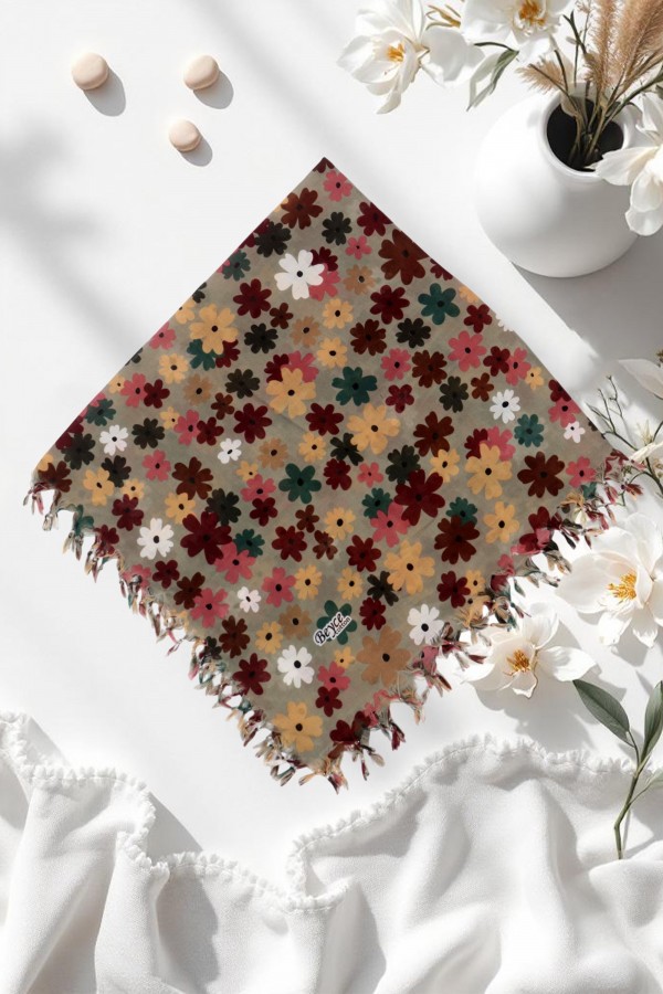 Boncuklu Desenli Yazma 6601-14