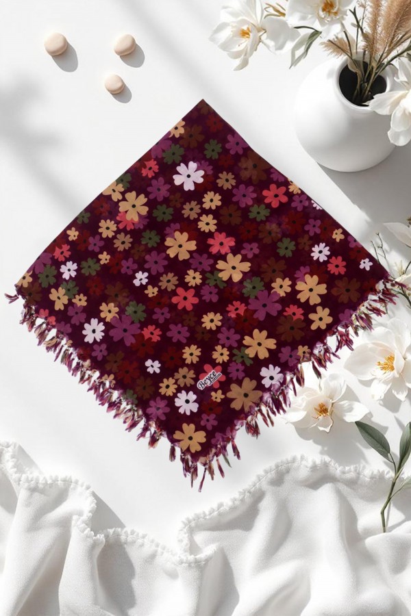 Boncuklu Desenli Yazma 6601-15