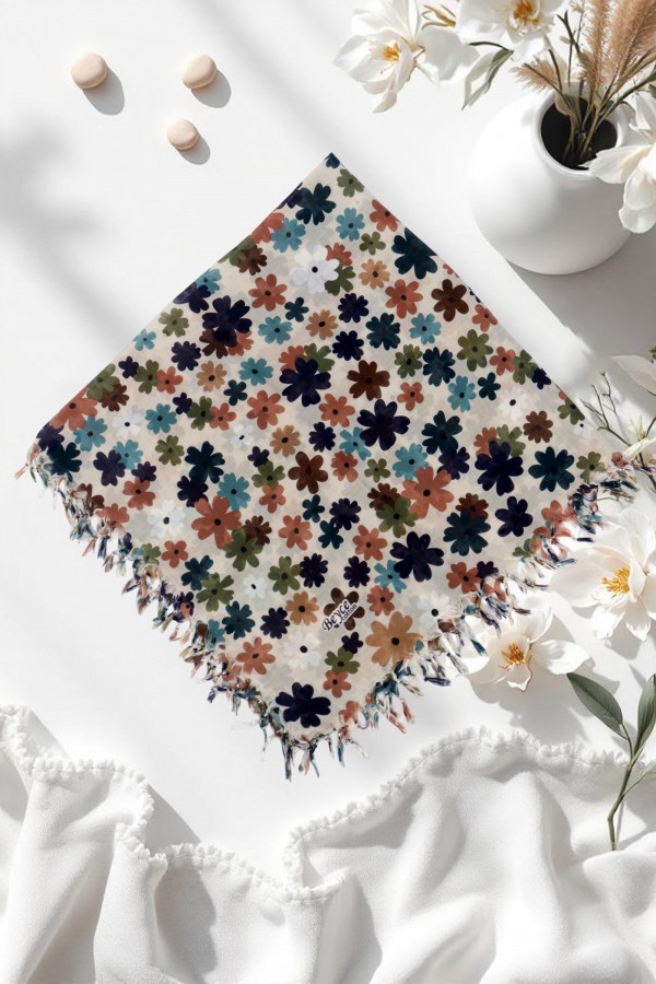 Boncuklu Desenli Yazma 6601-7